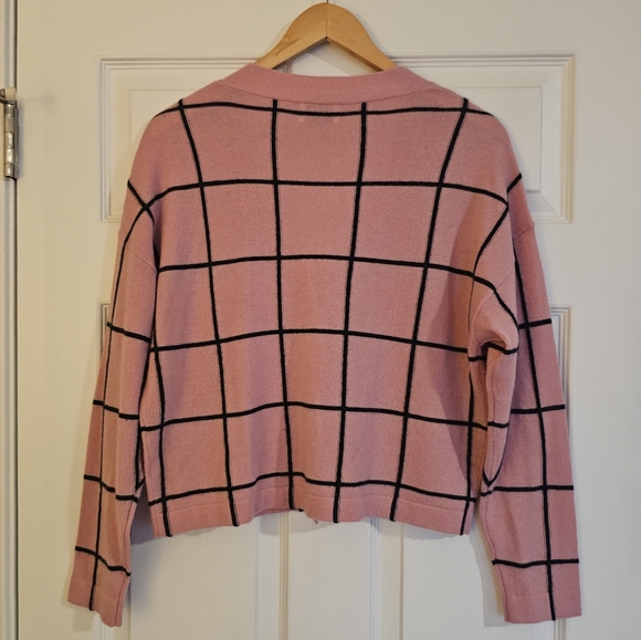 27 Miles Windowpane Cardigan Size Small - Picture 4 of 6
